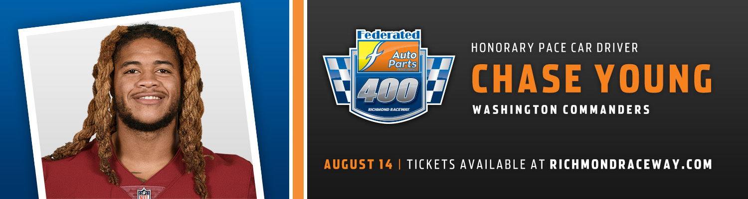 Federated Auto Parts 400 Chase Young announced as Honorary Pace Car Driver