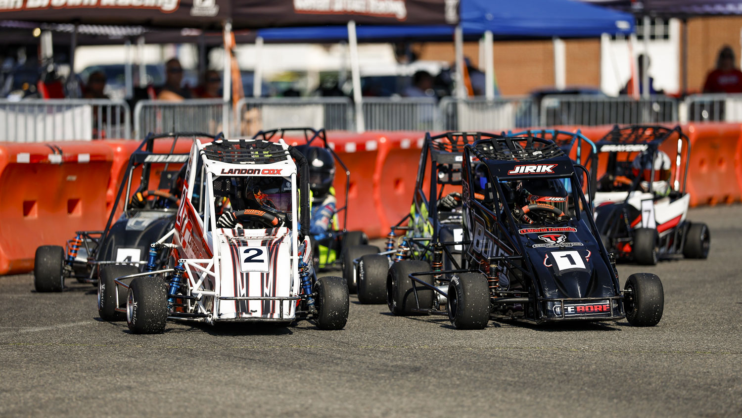 Young drivers competing in the NASCAR Youth Series at Richmond Raceway