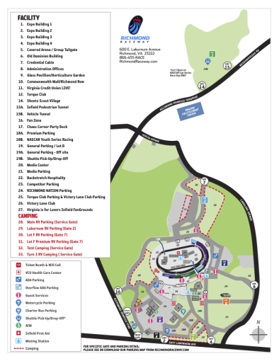 Richmind Raceway Chart MAPS | RICHMOND RACEWAY